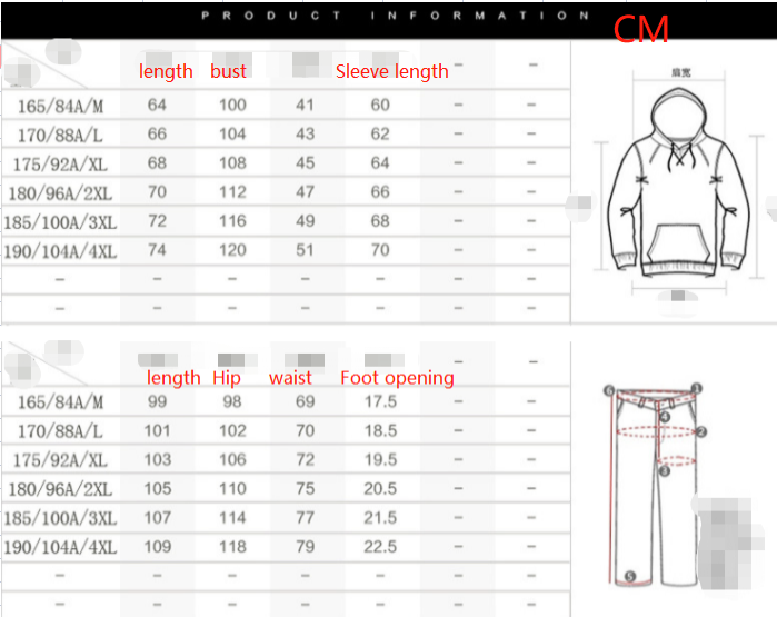 Men's Sweat Suit Set