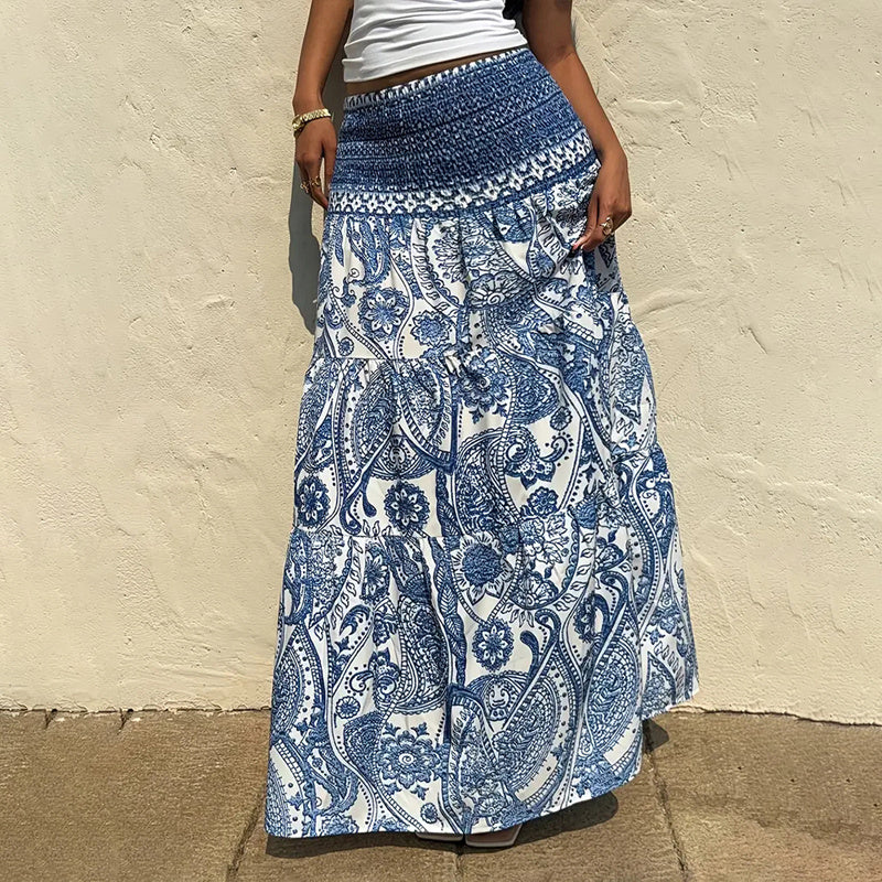 Boho Floral Skirt