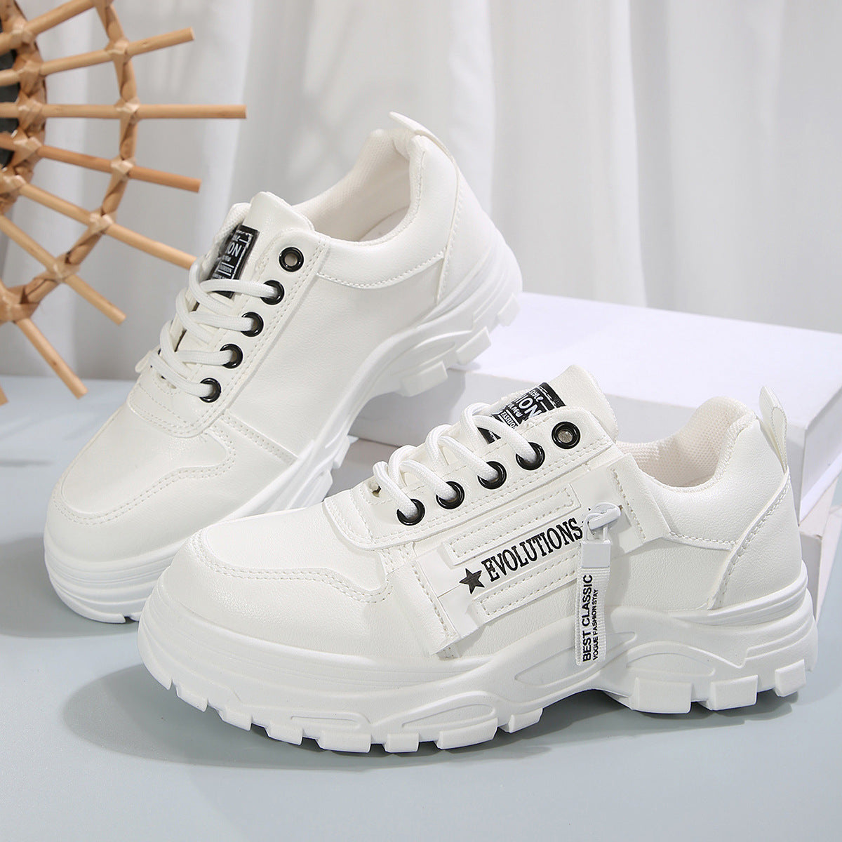 Side-Zipper Fashion Sneakers