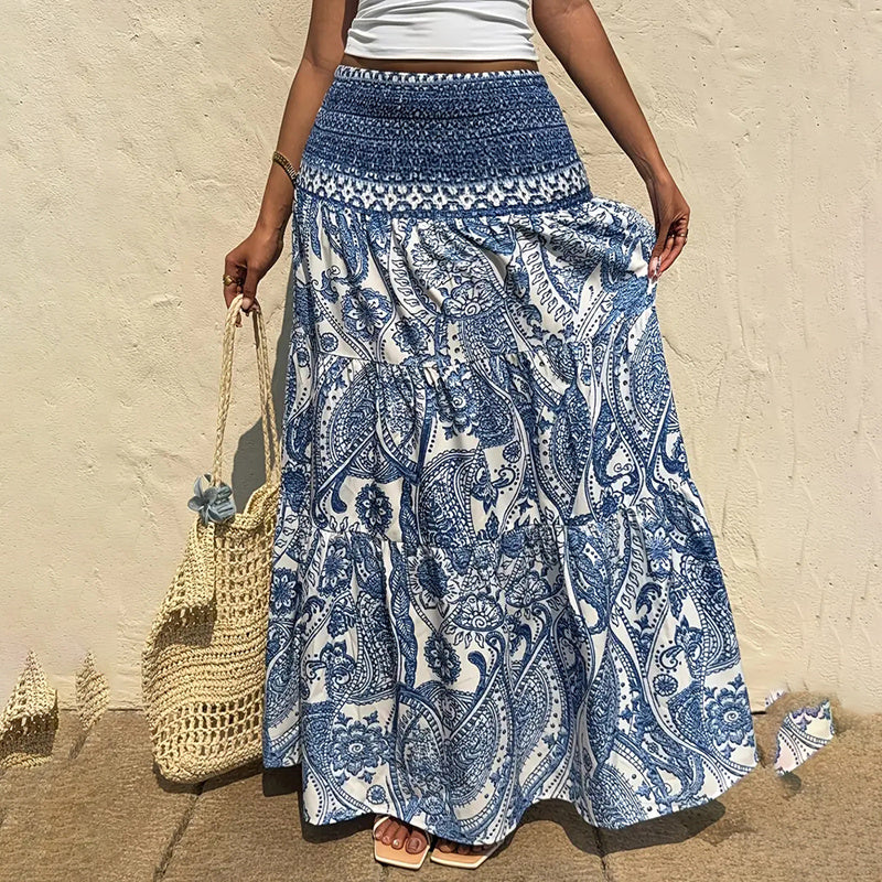 Boho Floral Skirt