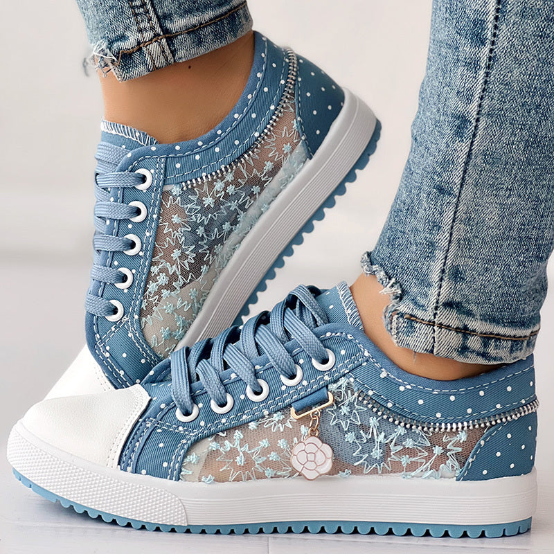 Floral Polka Dot Sneakers