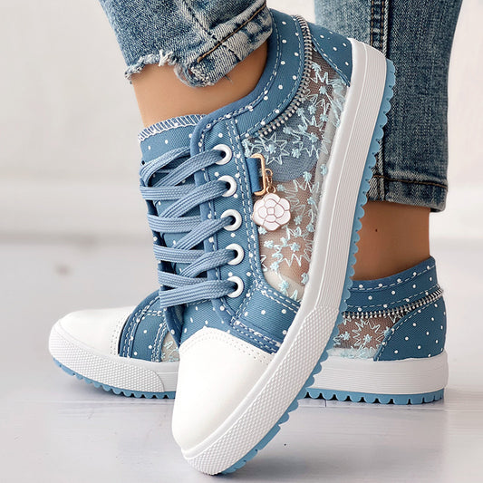 Floral Polka Dot Sneakers