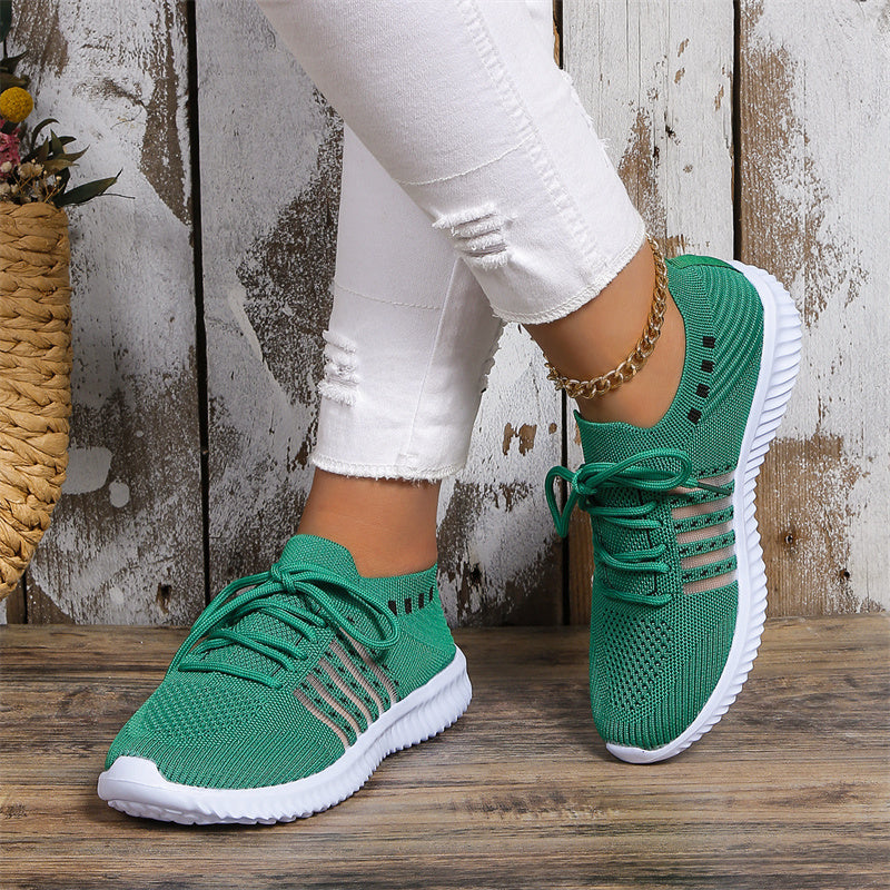 Lace-up Mesh Sneakers