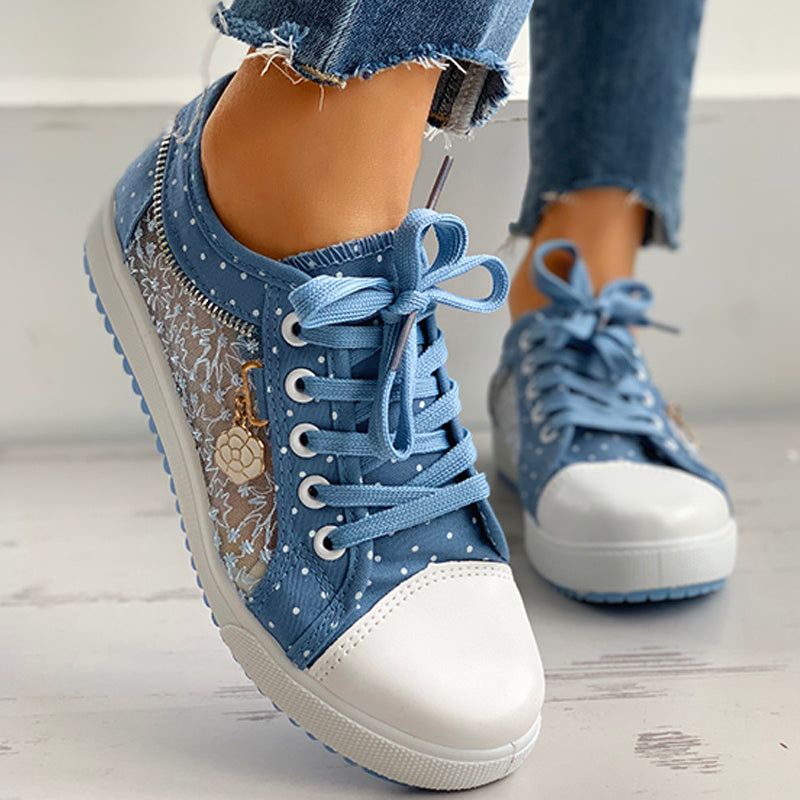 Floral Polka Dot Sneakers
