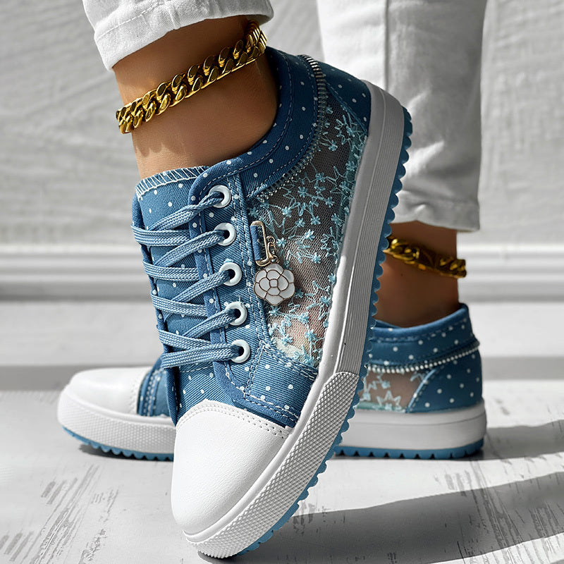 Floral Polka Dot Sneakers