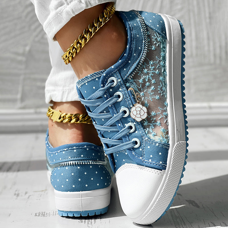 Floral Polka Dot Sneakers