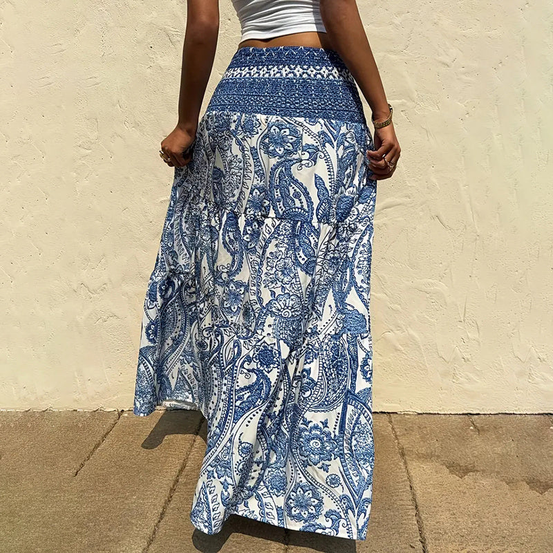 Boho Floral Skirt