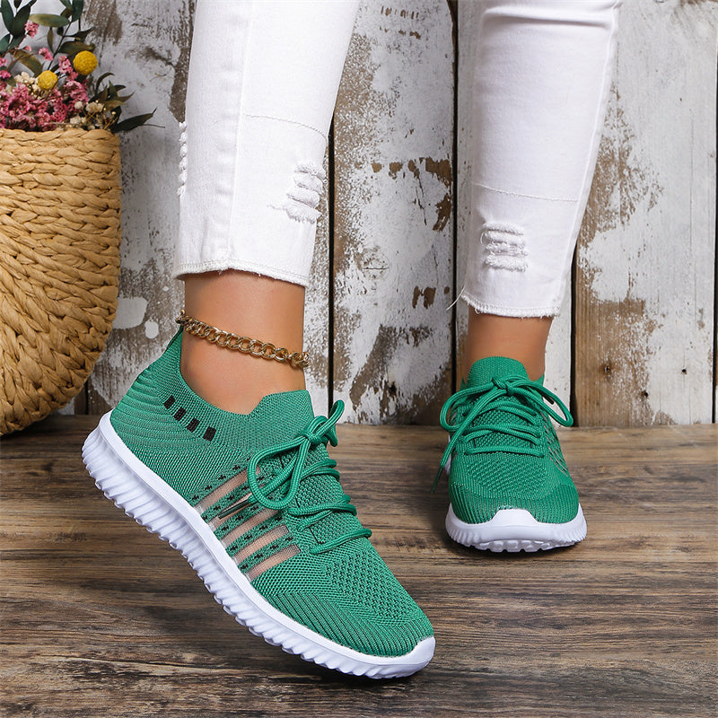 Lace-up Mesh Sneakers