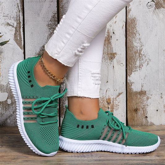 Lace-up Mesh Sneakers