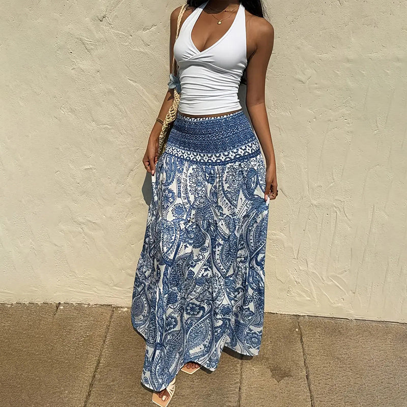 Boho Floral Skirt