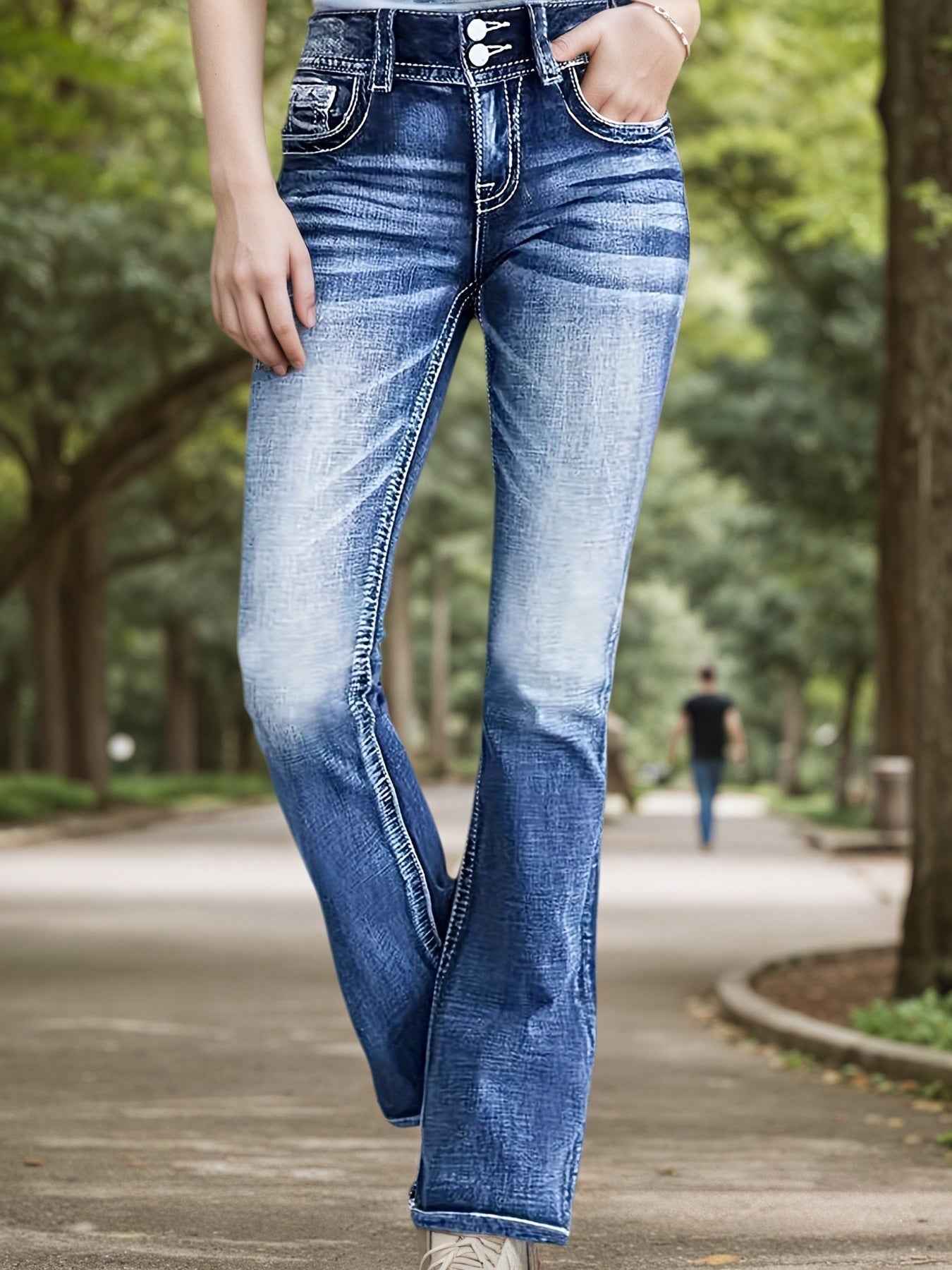 Retro Denim Bell Bottoms
