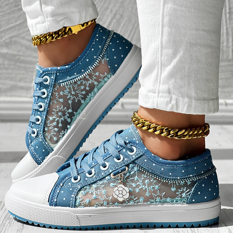 Floral Polka Dot Sneakers