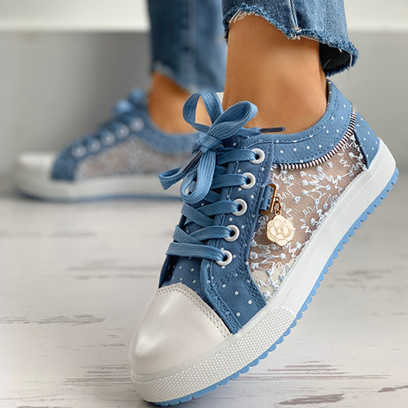 Floral Polka Dot Sneakers