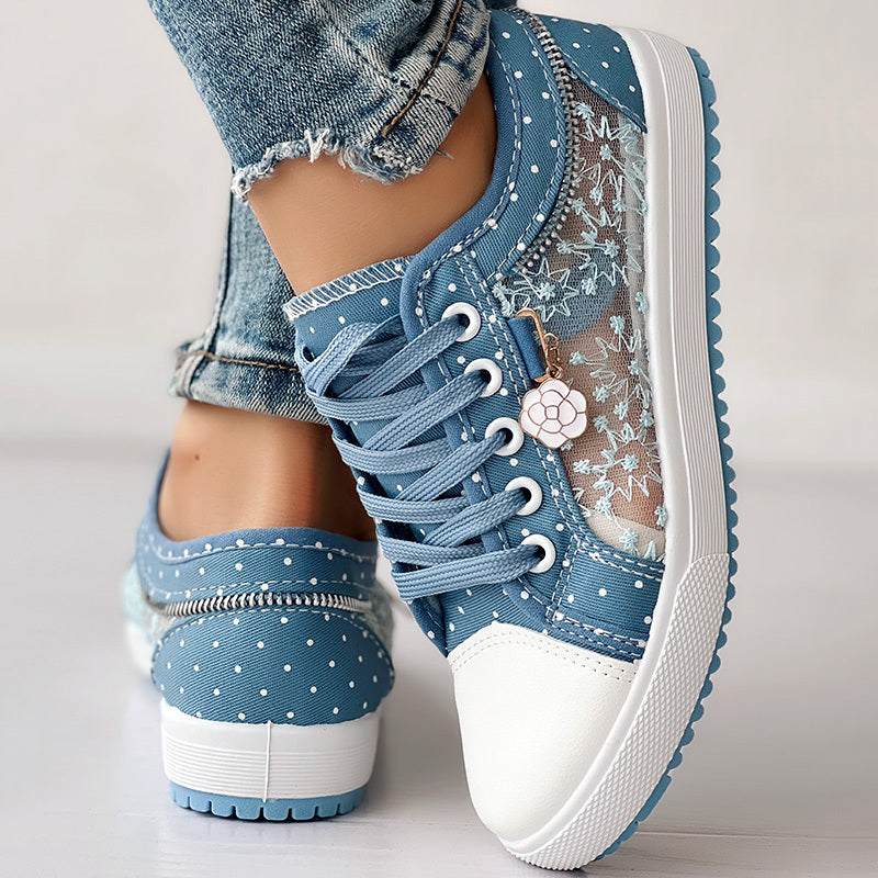 Floral Polka Dot Sneakers