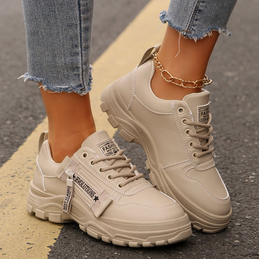 Side-Zipper Fashion Sneakers