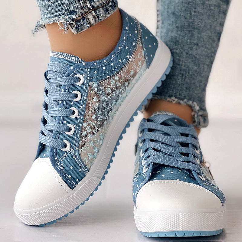 Floral Polka Dot Sneakers